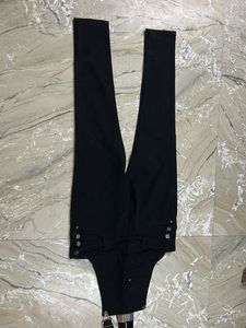 Black Denim Overalls for Women
