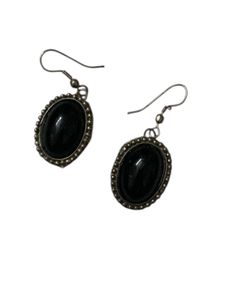 Black Beaded Necklace &amp; Earring Set