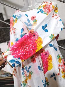 (New Piece)Floral FrockSuit Set
