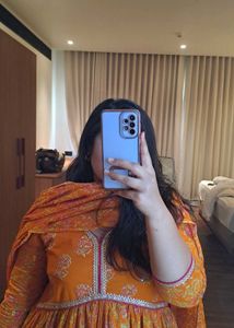 Jaipuri Print Cotton Alia-cut Suit