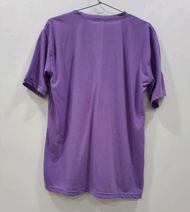 Overized Purple Moon Child Graphic T-Shirt