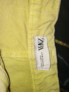 lime green wide Leg Jeans