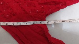 Stunning Red Sequinned Kurta