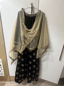 wedding wear gown with dupatta
