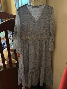 Elegant Floral Print Maxi Dress