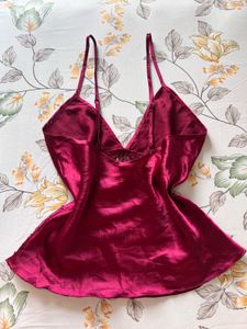 Burgundy Lace Cami ( perfect for valentines )