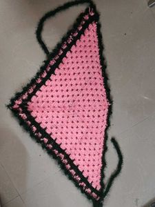 Handmade Pink Crocheted Bandana Top