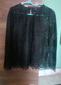 Elegant Black Lace Top