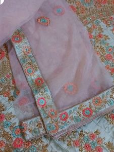 New Semi stitched Lehga ✨️🧡