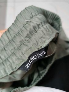 Olive Green Wide Leg Trouser