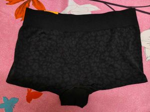 Stylish Black Leopard Print Briefs