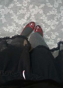 Chic Red Snake Print Ballet Flats(new)