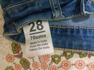 Blue Denim Cargo Jeans