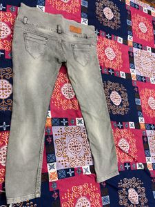 Stylish Grey Denim Jeans