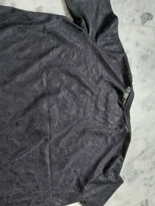 Stylish Black T-Shirt with Pineapple Design