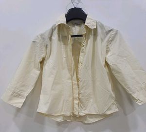 Louisa Off-White Cotton Shirt – Smart Formal Wear