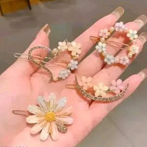 Cute Floral Hair Clip Set