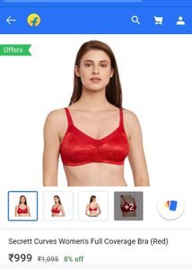 Ultra Soft Comfortable Red US Brand Bra