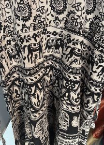 Elephant Print Maxi Dress