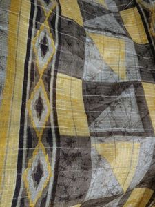 Yellow &amp; Grey Ethnic Saree