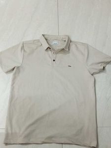 Men's Casual Beige Polo Shirt