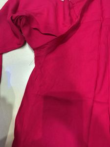 Vibrant Pink Oversized Button-Up Shirt