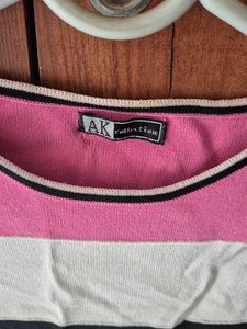 Striped Sleeveless Crop Top