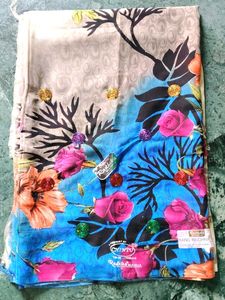Vibrant Floral Saree