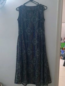 Bohemian Print Sleeveless Maxi Dress