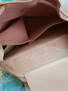ZARA Peach Back Bag