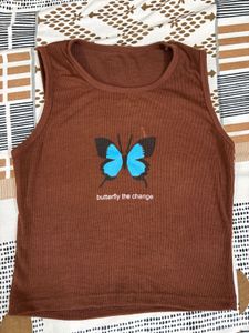 Brown tank top