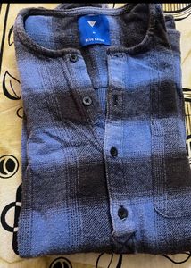 Blue Saints Flannel Shirt