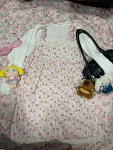 strawberry cotton mini lolita dress