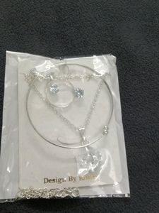 Bracelet, Ring, Necklace, Earrings Set