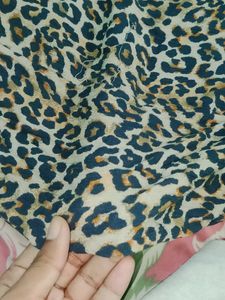 Leopard Print Wide Leg Pants