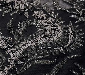 Midnight Elegance Black Embellished Cape Sleeve