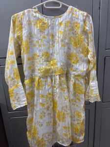 Elegant Yellow Floral sharara set