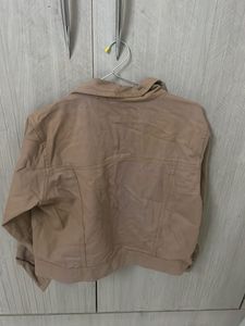 Tan Cropped Jacket