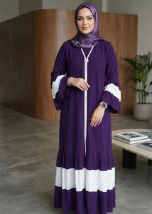 Regal Elegance: The Purple Abaya💜