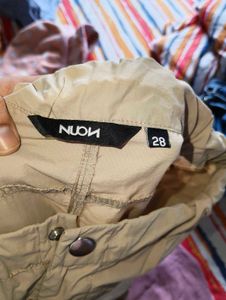 Beige Cargo Pants