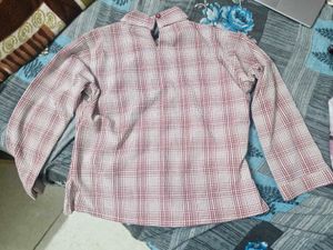 Checked Cropped Shirt
