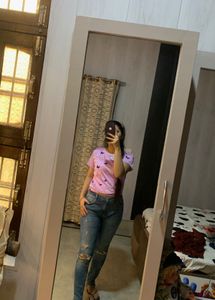 Distressed Skin Fit Jean