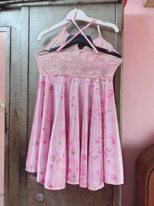 beautiful floral fancy night gown
