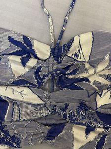 Boho Floral Halter Neck Crop Top