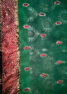 Elegant Green Saree