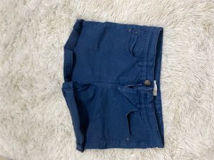 Classic Blue Denim Shorts