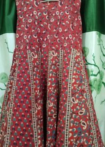 Red Floral Print Maxi