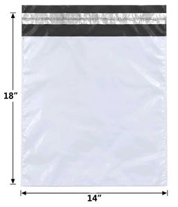 White Plain PolyBag Pack of 25