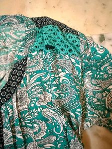 Boho Paisley Print Tunic Top