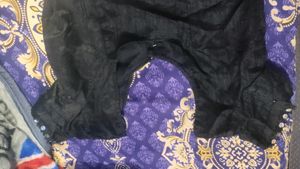 Black Frill Transparent Saree Very Beautiful With Blouse